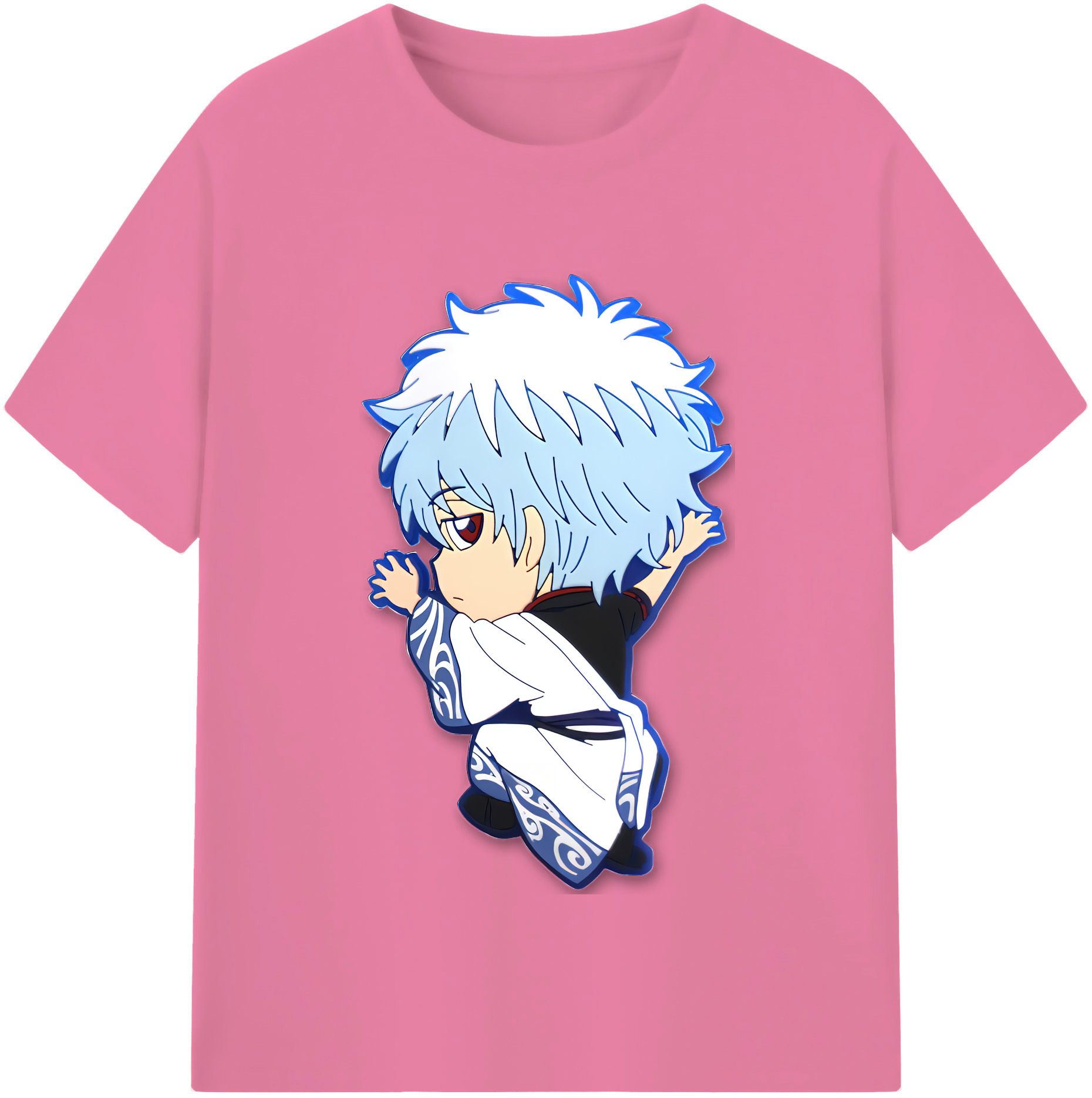 （画像用） ぎんたま 坂田銀時（さかたぎんとき） 神楽 志村新八（しむら しんぱち） GINTAMA Sakata Gintoki Kagura Shimura Shinpachi 綿100％半袖Tシャツ（フロントプリント）